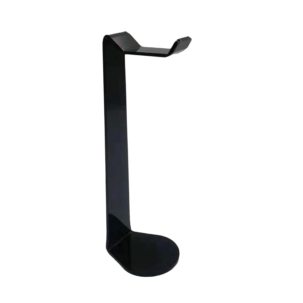 Masteelf Universal Acrylic Headphone Display Stand Earphone Holder Portable Headset Bracket Headphone Accessories (Black)