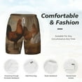 thumbnail image 5 of Balery Oil Painting Chicken And Duck Mens Swim Trunks Swim Shorts for Men Quick Dry Inseam Beach Shorts with Compression Liner Pocket-Medium, 5 of 9