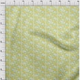 thumbnail image 4 of oneOone Rayon Yellow Fabric Floral Sewing Craft Projects Fabric Prints By Yard 56 Inch Wide, 4 of 4