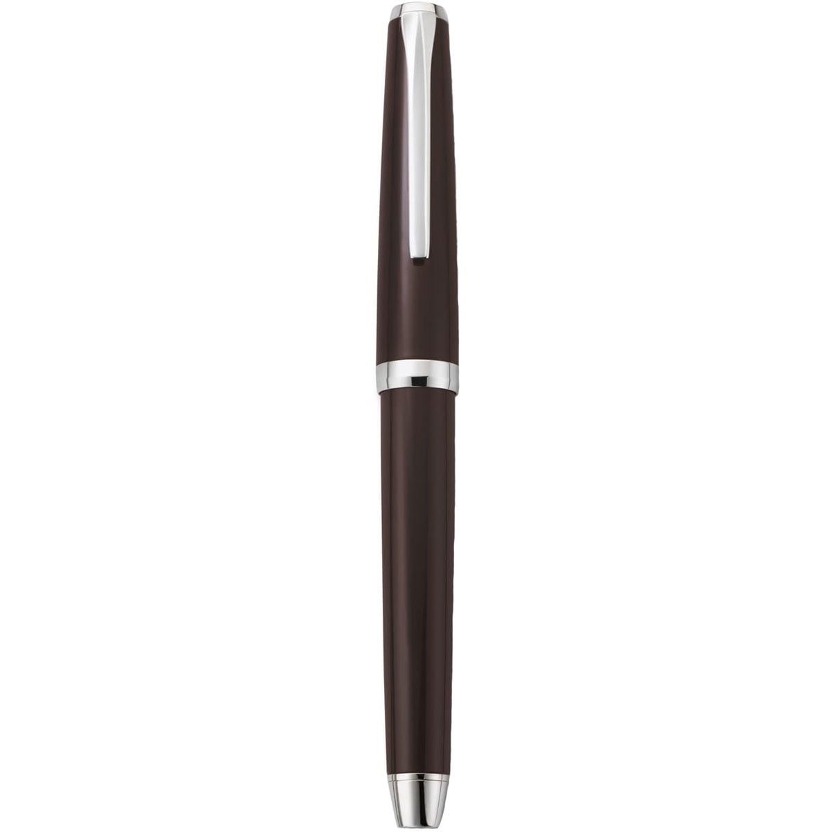 PILOT Metal Falcon Collection Fountain Pen, Brown Barrel, Fine Nib (60572)