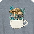 thumbnail image 3 of Instant Message - Coffee Cup Flowers - Women's Racerback Tank Top, 3 of 6