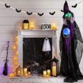 thumbnail image 3 of Wooden Halloween Bat Bead Garland Banner Halloween Decoration, 3 of 5