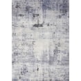 thumbnail image 1 of Ahgly Company Machine Washable Indoor Rectangle Industrial Modern Platinum Silver Gray Area Rugs, 2' x 3', 1 of 7