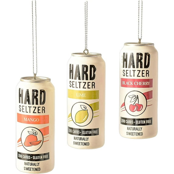 Midwest-CBK Hard Seltzer Christmas Ornaments Set of 3 (MX179428)