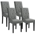 thumbnail image 7 of Homall Dining Chairs Set of 4,Modern Upholstered Fabric Dining Chairs,Kitchen,Dining Room Wooden Chairs (Gray), 7 of 7