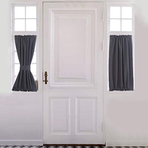 Aquazolax Kitchen Door Curtain Panel - Solid Blackout ...