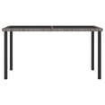 thumbnail image 2 of vidaXL 5 Piece Garden Dining Set Poly Rattan Grey, 2 of 3