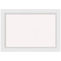 Amanti Art White Cork Board Wood Framed Blanco White Bulletin Board 28 in. x 20 in.