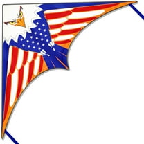 Kite, Delta Kites for Kids Ages 4-8 & 8-12, Extremely Easy to Fly for Beginners, with 328ft String, for Outdoor Activities & Family Trip Easter Gifts(Triangle Eagle)