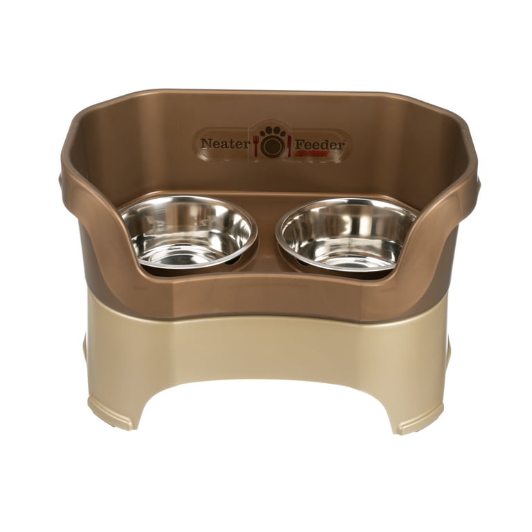 Neater Pets Big Bowl with Leg Extensions for Dogs - Raised for Feeding  Comfort - Extra Large Plastic Trough Style Food or Water Bowl for Use  Indoors