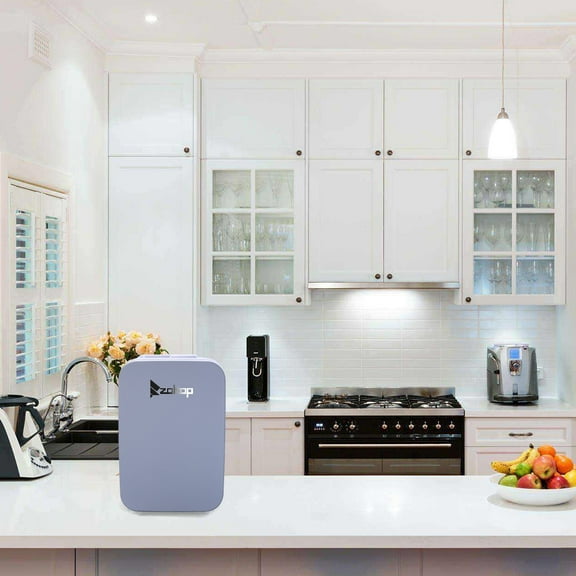 Clearance! Mini Fridge for Office, Portable Compact Personal Fridge, Cools & Heats, 6 Liter Capacity, Chills 8 12oz cans, 100% Freon-Free, Includes Plugs for Home Outlet & 12V Car Charger, S11382