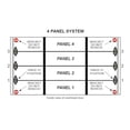 Pivot Door Section Green Hinge System 4 Panel 2 Car Garage Door Hinges Kit | Energy Saving ...