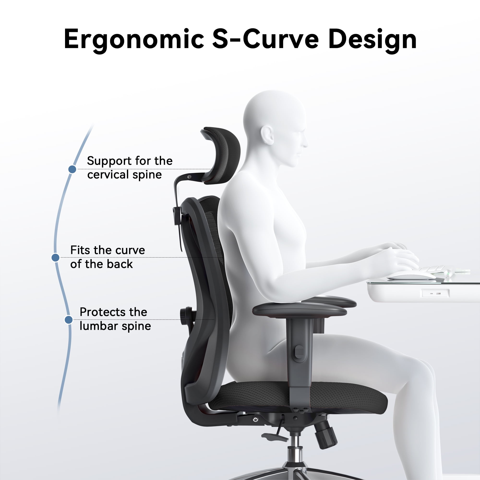 SIHOO M18 Ergonomic Office Chair for Big and Tall