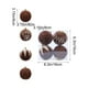 thumbnail image 3 of 8CM Flocked Christmas Balls Hanging Balls Glitter Plastic Balls Christmas Tree Ornament Set Of Four, 3 of 6