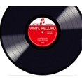 thumbnail image 2 of Vinyl Record Design Round Floor Mat 60/80 / 100cm Living Room Bedroom Kitchen Floor Cover Carpet, 2 of 5