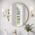 thumbnail image 5 of Fresca Fmr4636 Olena 35-7/16" Diameter Circular Flat Aluminum Framed Wall Mounted Bathroom, 5 of 7