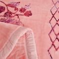 thumbnail image 6 of JML Thick Warm Winter Fleece Blanket For King Bed 2 Ply Reversible Soft Raschel Blanket,87"x94",10.5lb, Pink Floral, 6 of 8