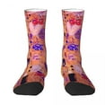 thumbnail image 3 of Gustav Klimt Stockings The Kiss Purple Custom Trendy Socks Winter Anti Skid Socks Couple R, 3 of 7