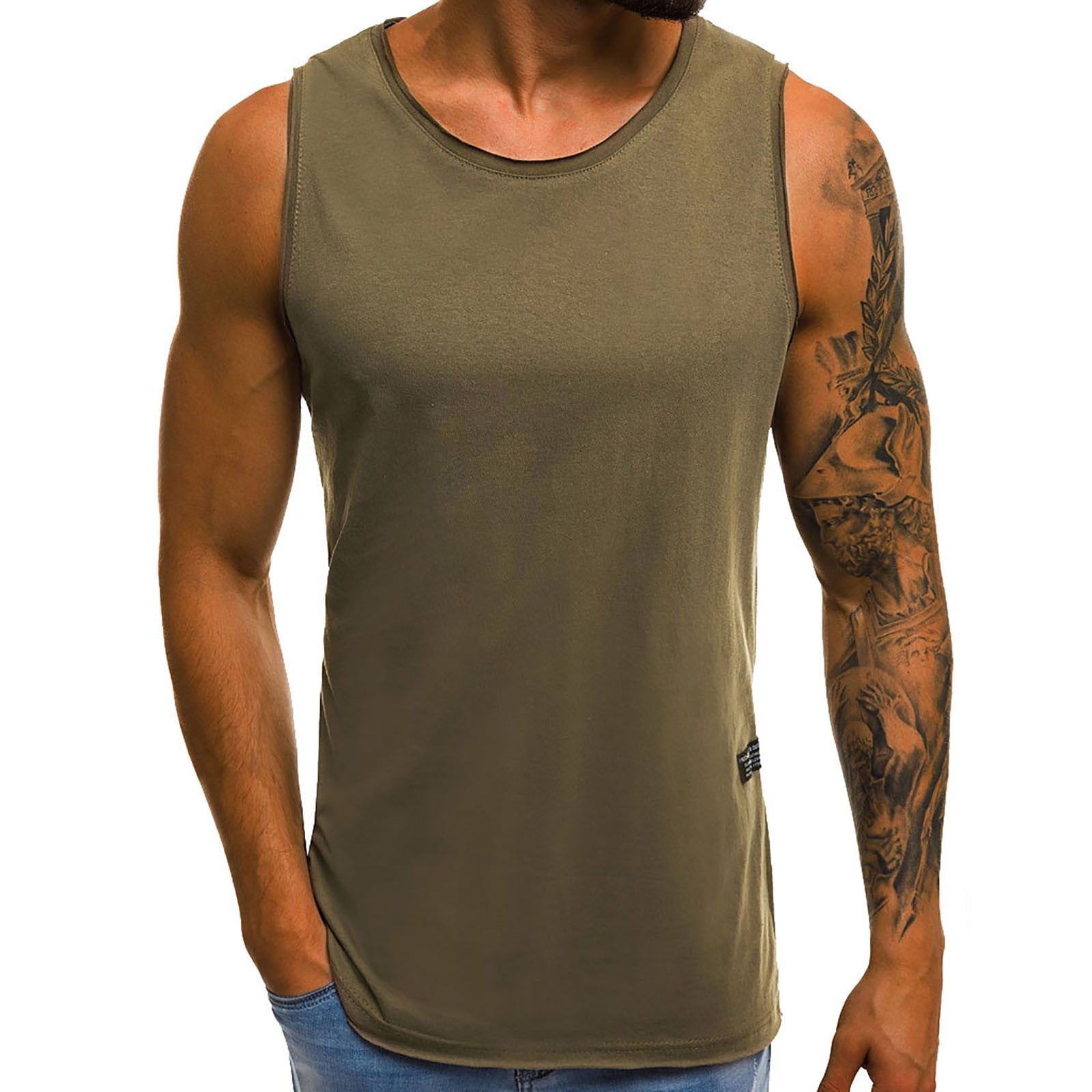 Inleife Tank Tops for Men Clearance, Fashion Personality Men's Summer