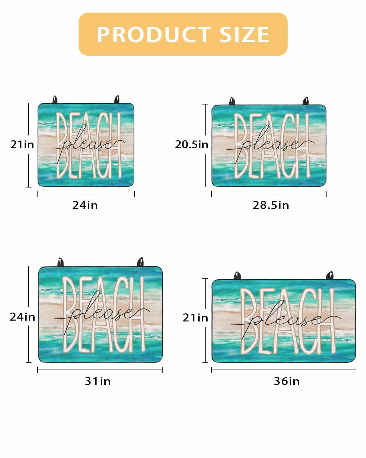 nqOlkjepod Large Induction Cooktop Protector Mat 36"x21", Summer Turquoise Beach Stove Top Covers for Electric Stove, Sand Coastal Waves Gradient Stove Burner Cover Mats, Glass Top Stove Cover