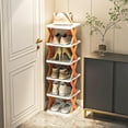 thumbnail image 4 of Zapatero de nivel, zapatero, estantes para zapatos, organizador de zapateros, estantes modulares multifuncionales, para sala de estar, guardarropa y, 4 of 5