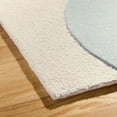 thumbnail image 4 of TOWN & COUNTRY LUXE Olso Abstract Colorblock Handcrafted Wool Area Rug, Beige/Blue/Grey, 6"x9", 4 of 10