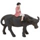 thumbnail image 2 of Estatuilla De Animales, Escultura De Ganado, Estilo Idílico, Material De Resina Vívido Y Encantador, 9,3x2,5x8,2 Cm/3,7x1,0x3,2 Pulgadas Para Decoración De Estantes ANGGREK No, 2 of 8
