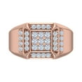 thumbnail image 3 of 3/4 Carat Men Diamond Wedding Band Ring in 14K Rose Gold(Ring Size 12.25), 3 of 6