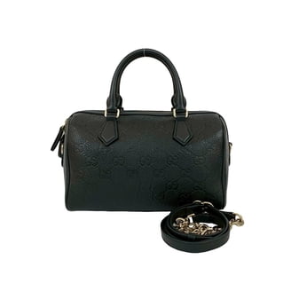 Gucci Soho Leather Tote Crossbody Bag Black 607722 - Walmart.com