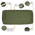 thumbnail image 3 of Classic Accessories Montlake FadeSafe Patio Bench/Settee Cushion Slip Cover - 3" Thick - Heavy Duty Outdoor Patio Cushion with Water Resistant Backing, Heather Fern Green, 54"W x 18"D x 3"T, 3 of 21