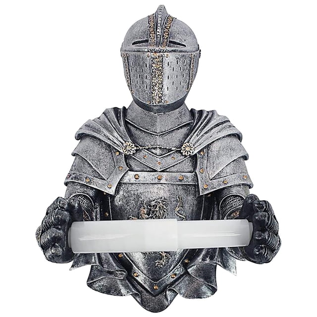 Leutsin Knight Sucker Wall Mounted Tissue Roll Box Toilet Paper Roll Stand