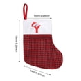 thumbnail image 4 of HongHeng Mini Christmas Stockings Xmas Joy Fireplace Hanging Stockings Burgundy Red Stocking Winter Holiday Stockings Gift for Home Christmas Decoration Party Favor Supplies, 4 of 4