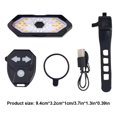 thumbnail image 2 of Luces intermitentes para bicicleta, recargables por USB, luz trasera de seguridad inalámbrica, 2 of 5