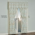 thumbnail image 2 of Floral Cottage Toile Rod Pocket Window Treatment, Tailored Valance & 84L Curtain Pair Set, 2 of 5