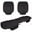 Black, variant on Ice Silk Car Seat Covers - Non-, Breathable - Front Seats, Universal Fit - 2pcs, Storage Pocket, Anti-Wear, Easy Install