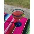 thumbnail image 5 of Hand Blown Margarita Glasses  Set of 4 Aqua Rim Margarita Glasses 16 oz., 5 of 5