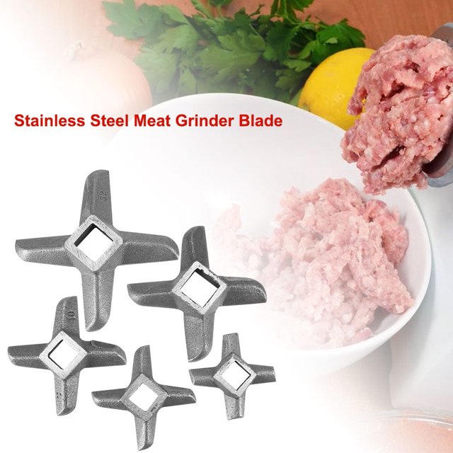 Cuchilla para picadora de carne de cocina profesional de acero inoxidable en forma de cruz Walfront, pieza cortadora