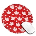 thumbnail image 2 of Disketp Maple Leaves Small Mouse Pad 7.9x7.9 Inches,Washable Round Mousepad For Office Laptop Computer,Non-Slip Rubber Base Mouse Pads For Wireless Mouse, 2 of 8