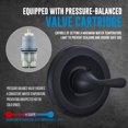 thumbnail image 2 of Replacement for Delta Classic 13 Series Single-Function Trim Kit, T13020-BL Matte Black Shower Handle, Fit Delta Shower Valve R10000 Series (Cartridge Not Included), 2 of 6