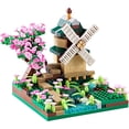 thumbnail image 1 of Kit de Construction Modèle Moulin à Vent Architecture Rivière Micro Blocs 600+ PCS avec 2 Figurines, 1 of 5