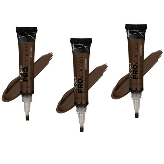 LA Girl HD.high-definition concealer - 962 Truffle ( Pack of 3 )