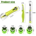 thumbnail image 6 of MEKBOK Stainless Steel Melon Baller & Fruit Tool Set - Tomato Corer, Kiwi Peeler, Watermelon Slicer, Potato Digger, 6 of 7