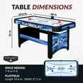 thumbnail image 3 of Hathaway Face-Off 5-Foot Air Hockey Game Table for Family Game Rooms with Electronic Scoring, 3 of 8