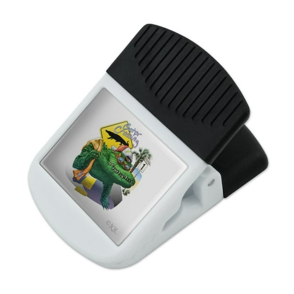 Alligator Gator Crossing Sunglasses Vacation Refrigerator Fridge Magnet Magnetic Hanging Hook Note Snack Clip