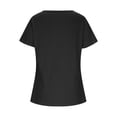 thumbnail image 4 of CHGBMOK Womens Tops Summer T-Shirts Short Sleeve Tunic Buttons Tops Dressy Casual Business Blouses, 4 of 5