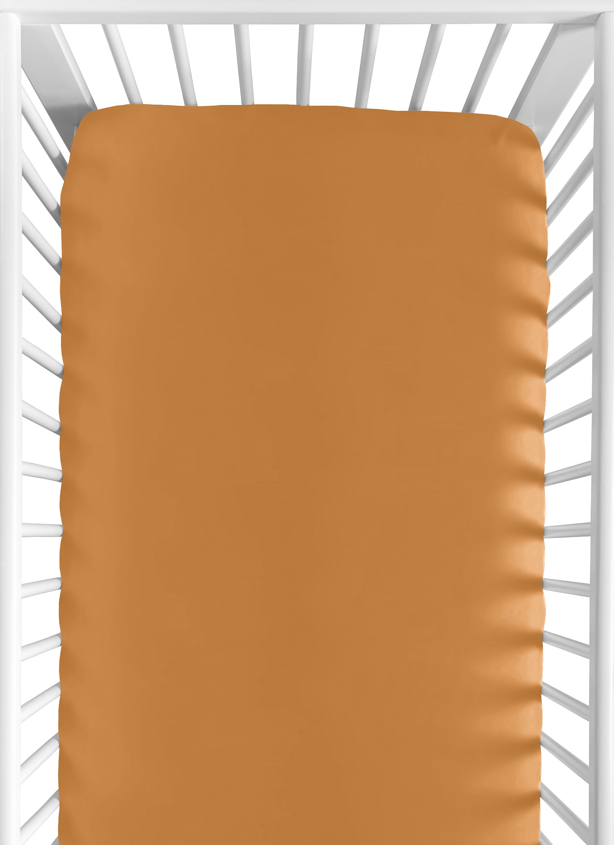 Sweet Jojo Designs Boho Sun Rust Orange and White Fitted Crib Sheets 2 Piece Set