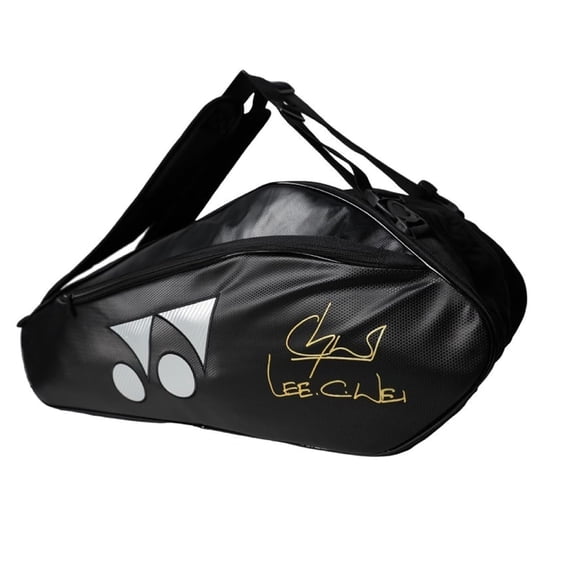 Yonex 3D Q014 2226 BT6-S Racket Bag (Black ) Main/partition Compartment Anti-theft Zipper Locking System