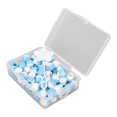 thumbnail image 2 of 74pcs Round Hair Beads DIY Plastic Crochet Braid Wig Accessories Braid Dreadlock Beads Hair Braiding ToolLight Blue, 2 of 4