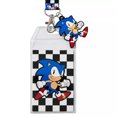thumbnail image 3 of Sonic the Hedgehog Checkered Print Lanyard, 3 of 3