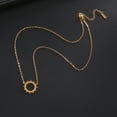 thumbnail image 2 of EUEAVAN Gold Sun Pendant Necklace Stainless Steel Jewelry, 2 of 6